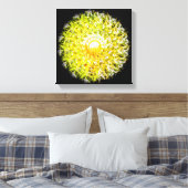 Halfweg naar de zonnepenseelstreek Spiral Mandala Canvas Afdruk (Insitu (Slaapkamer))