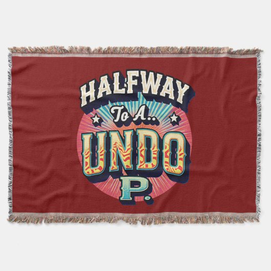 Halfweg naar een Hundo - 50e verjaardag Deken (Voorkant)