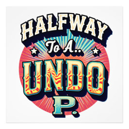 Halfweg naar een Hundo - 50e verjaardag Foto Afdruk