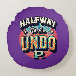 Halfweg naar een Hundo - 50e verjaardag Rond Kussen