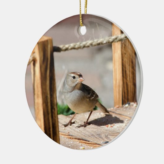 Halfweg over de brug keramisch ornament (Links)