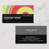 Halfweg V2 018 - Colorful Circle 01 Visitekaartje (Voorkant / Achterkant)