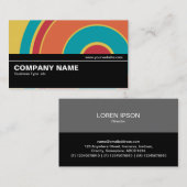 Halfweg V2 022 - Colorful Circle 05 Visitekaartje (Voorkant / Achterkant)