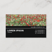 Halfweg V3 042 - Bed van Tulpen Visitekaartje (Achterkant)