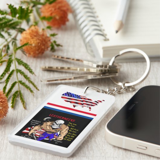 Halfwissel / lethernecks sleutelhanger (Voorkant Rechts)