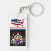 Halfwissel / lethernecks sleutelhanger (achterkant)