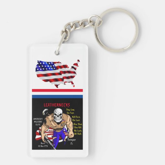 Halfwissel / lethernecks sleutelhanger (achterkant)