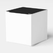 Halfwitte en zwarte afbeelding bedankdoosjes (Voorkant Zijde)