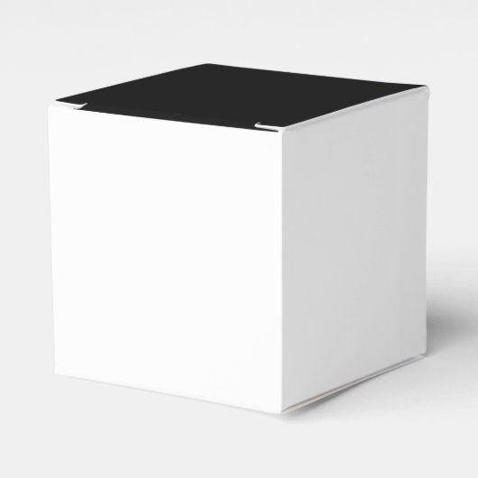 Halfwitte en zwarte afbeelding bedankdoosjes (Voorkant Zijde)