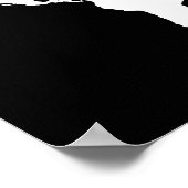 halfwitte wereldkaart poster (Hoek)