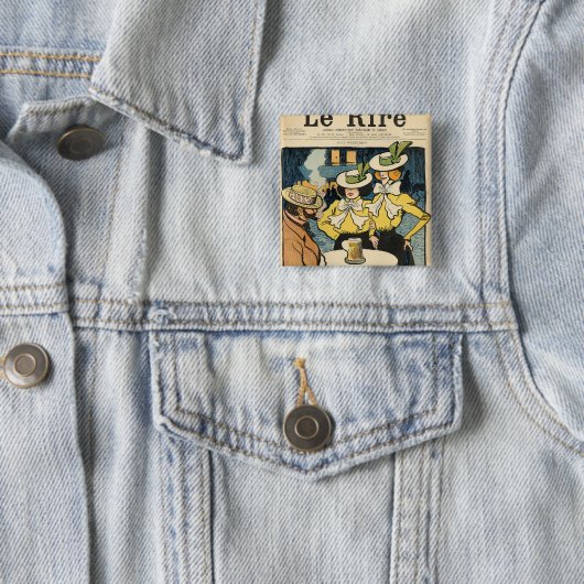 Halfzussen Vierkante Button 5,1 Cm (In situ)