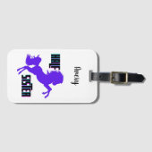 Halfzuster Paarse Pony Bagagelabel (Voorkant (horizontaal))