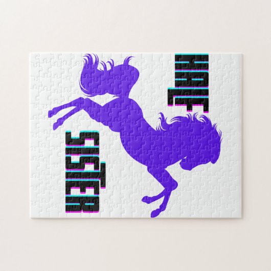 Halfzuster Paarse Pony Legpuzzel (Horizontaal)