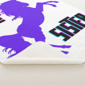 Halfzuster Paarse Pony Sherpa Deken (3/4)