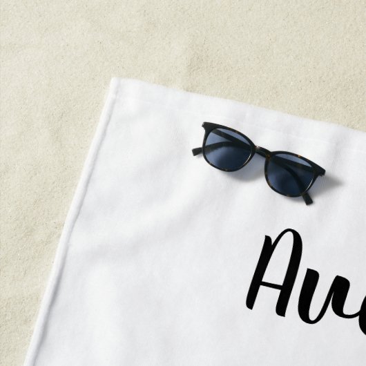 Halfzuster Paarse Pony Strandlaken (In situ)