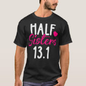 Halfzusters 131-marathons kerstcadeau t-shirt (Voorkant)