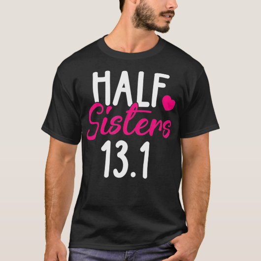 Halfzusters 131-marathons kerstcadeau t-shirt (Voorkant)