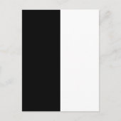 Halfzwart en half wit Midden passen dit aan Briefkaart (Voorkant)
