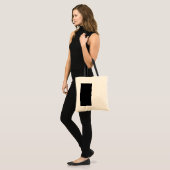 Halfzwart en half wit Midden passen dit aan Tote Bag (Voorkant (model))