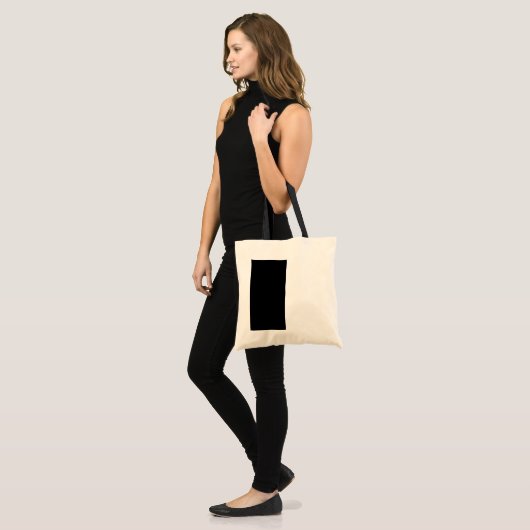 Halfzwart en half wit Midden passen dit aan Tote Bag (Voorkant (model))
