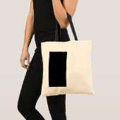 Halfzwart en half wit Midden passen dit aan Tote Bag (Voorkant (product))