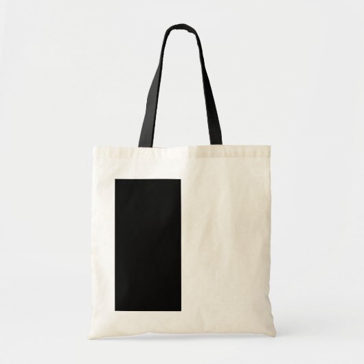 Halfzwart en half wit Midden passen dit aan Tote Bag (Voorkant)