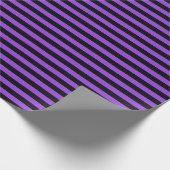 Halfzwart en Paars strippapier Cadeaupapier (Hoek)