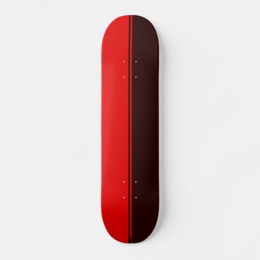 Halfzwart en rood eenvoudig Schaats Persoonlijk Skateboard (Voorkant)