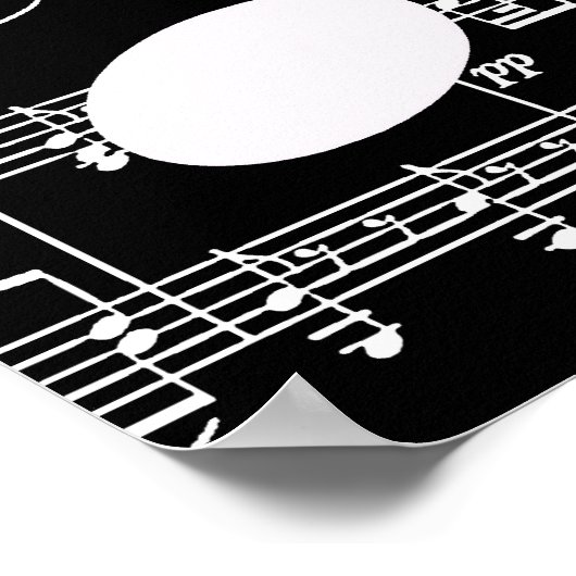 halfzwart/wit zingen poster (Hoek)