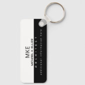 Halfzwart-witarchitectuur voor professie sleutelhanger (Achterkant)