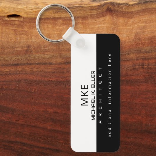 Halfzwart-witarchitectuur voor professie sleutelhanger (Voorkant)