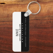 Halfzwart-witarchitectuur voor professie sleutelhanger (Achterkant)