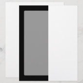 Halfzwarte en halve witte strepen (Voorkant / Achterkant)