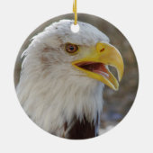 Haliaeetus leucocephalus keramisch ornament (Achterkant)
