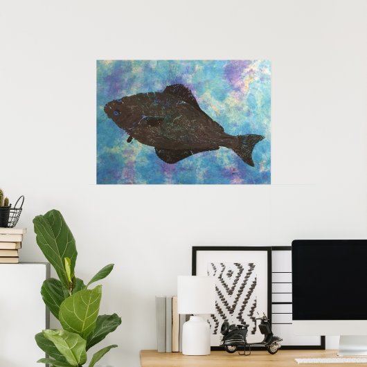 Halibut - 28 x 20-inch Poster (Thuiskantoor)