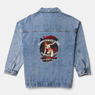 HALIBUT BADKUIP KLONEN START EEN SCHOOL DENIM JACKET