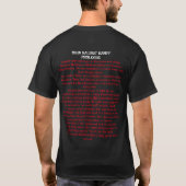 Halibut Kampf Captain Dan's Proloog  T-shirt (Achterkant)