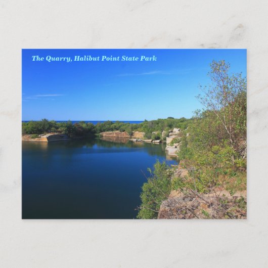 Halibut Point State Park Quarry Rockport Cape Ann Briefkaart (Voorkant)