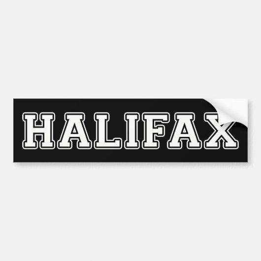 Halifax Bumpersticker (Voorkant)