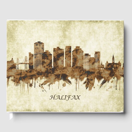 Halifax Canada Cityscape Gastenboek (Voorkant)