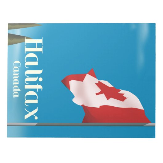 Halifax Canada Reisposter Notitieblok (Voorkant)