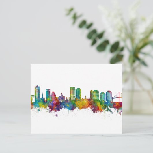 Halifax Canada Skyline Briefkaart (Staand voorkant)