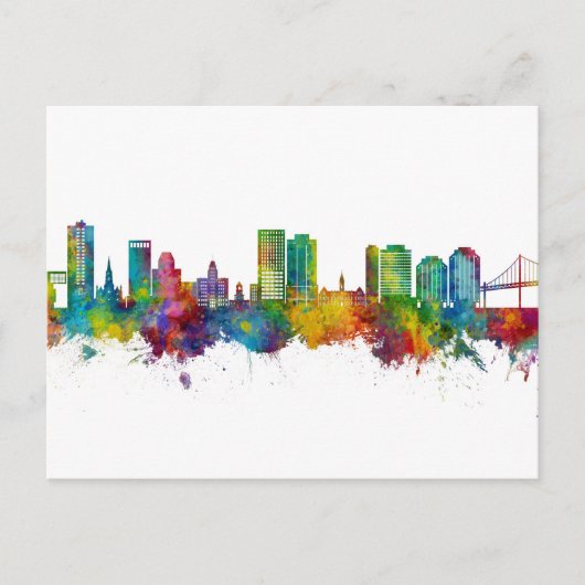 Halifax Canada Skyline Briefkaart (Voorkant)