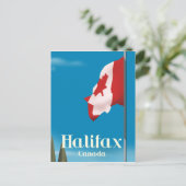 Halifax Canada Travel poster Briefkaart (Staand voorkant)