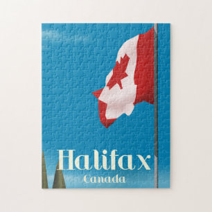 Halifax Canada Travel poster Legpuzzel