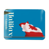 Halifax Canada Travel poster Magneet (Horizontaal)