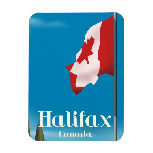 Halifax Canada Travel poster Magneet (Verticaal)