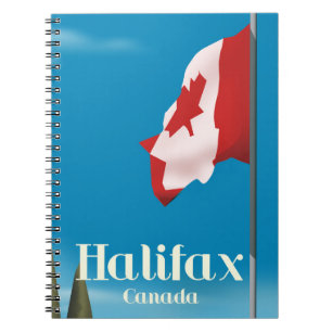Halifax Canada Travel poster Notitieboek