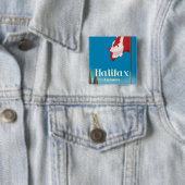 Halifax Canada Travel poster Vierkante Button 5,1 Cm (In situ)