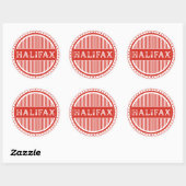 Halifax City Pride-embleem – Canadese identiteit Ronde Sticker (Vel)